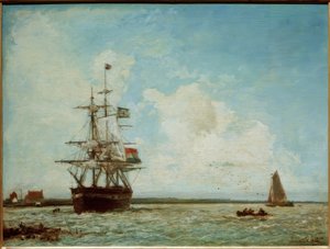 El gran canal en Dordrecht de Johan Barthold Jongkind